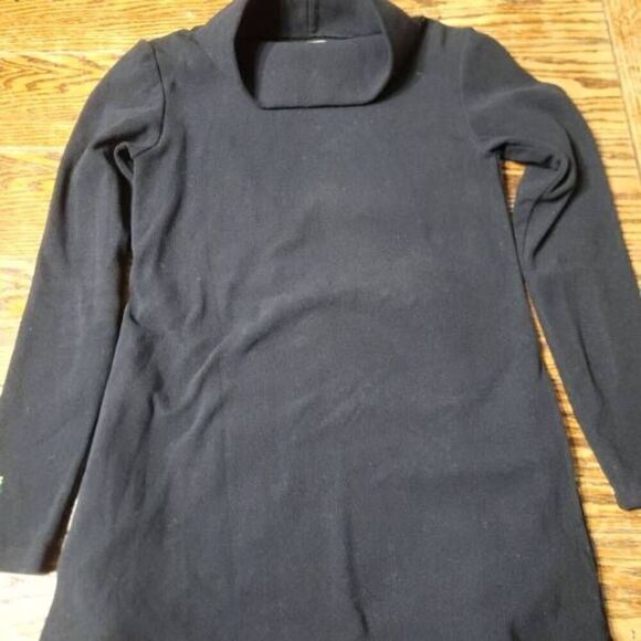 Dudley Stephens Cobble Hill Terry Fleece Turtleneck in Black sz XS - Picture 2 of 6